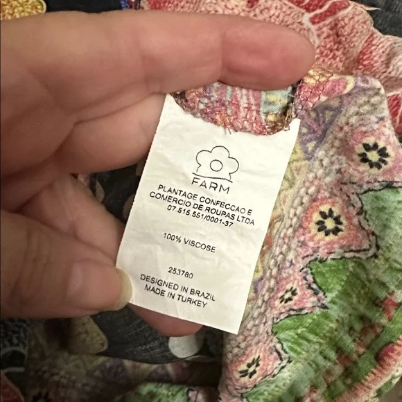 Farm Rio Anthropologie Rosalie dress Sz L made - Picture 9 of 9